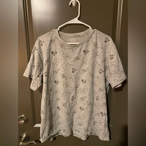 Uniqlo limited edition worn XL nippon miyage gray t shirt